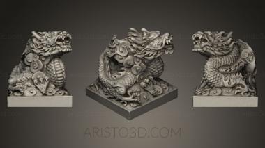 Figurines of griffins and dragons (STKG_0045) 3D model for CNC machine